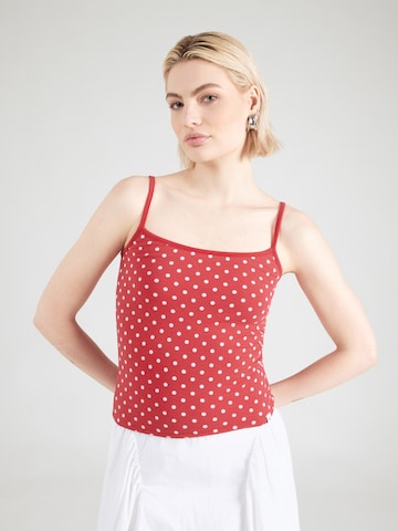 HOLLISTER Top – červená: přední strana