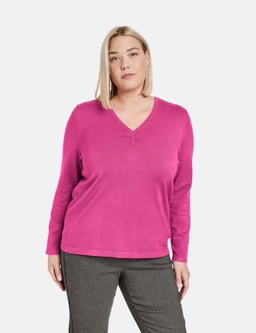 Pull-over SAMOON en rose : devant