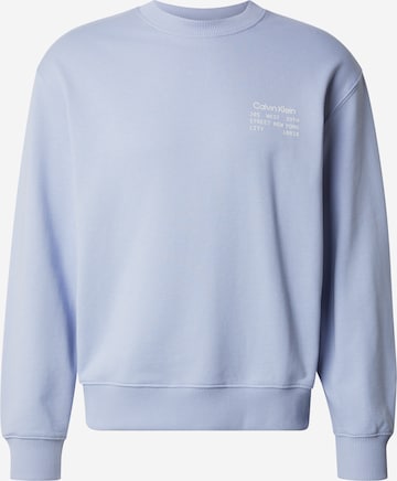 Calvin Klein Jeans - Sweatshirt em roxo: frente