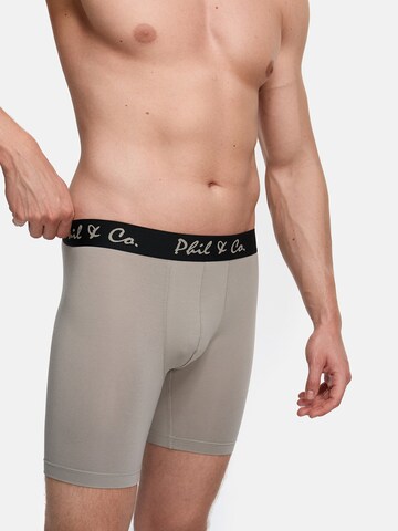 Phil & Co. Berlin Retro Boxer ' Long Boxer Briefs ' in Schwarz