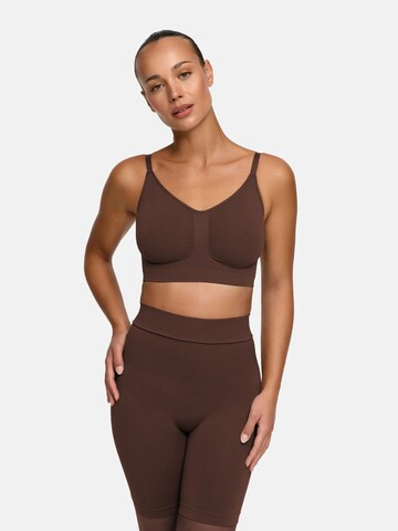 Pantaloni modellanti 'High Waisted Shaping Shorts' di cfab (formerly creamy fabrics) in marrone