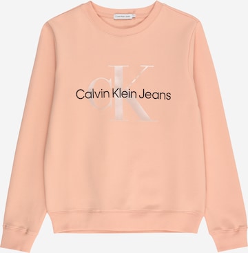 Calvin Klein Jeans Свитшот в Ярко-розовый: спереди