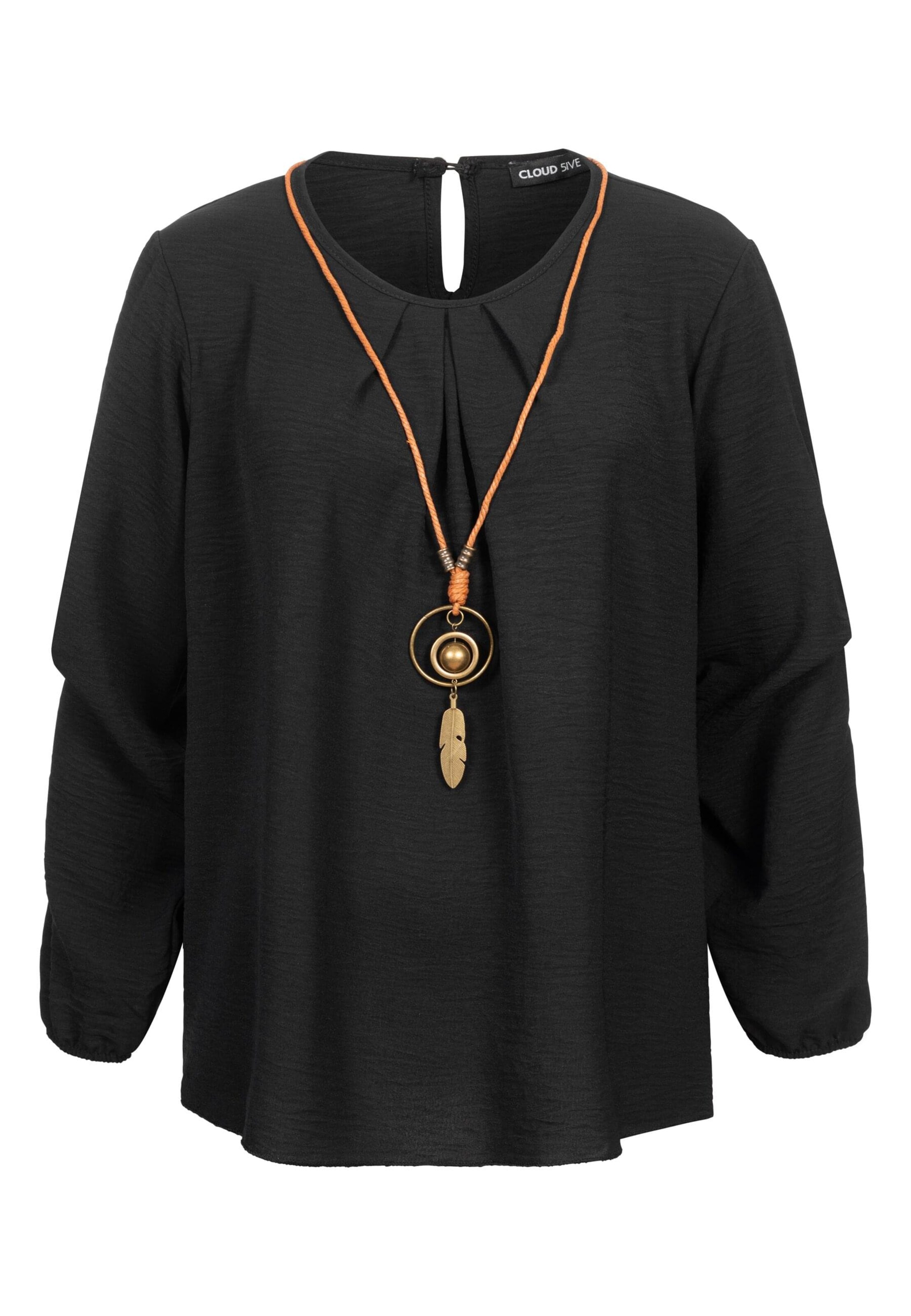 Camicia da donna di Cloud5ive in nero: frontale