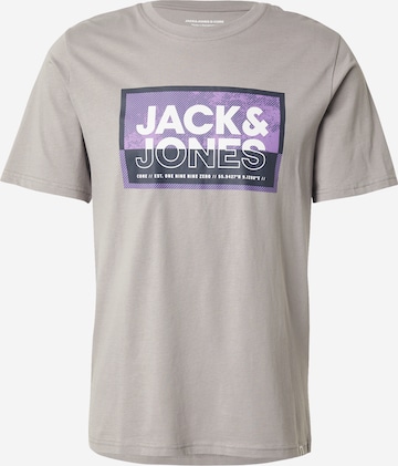 JACK & JONES T-Shirt 'JCOLOGAN' in Grau: Vorderseite