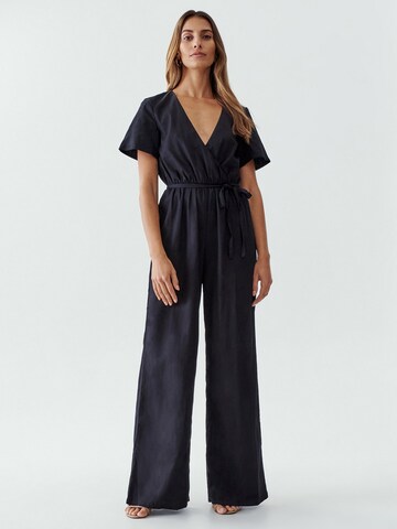 Calli Jumpsuit 'MYRA' in Zwart: voorkant