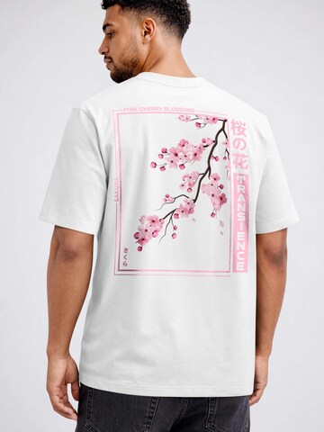 Neverless Shirt 'Kirschblüten' in White