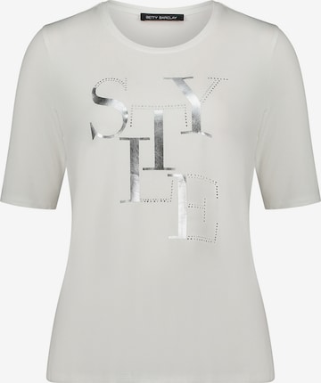 T-shirt Betty Barclay en blanc : devant