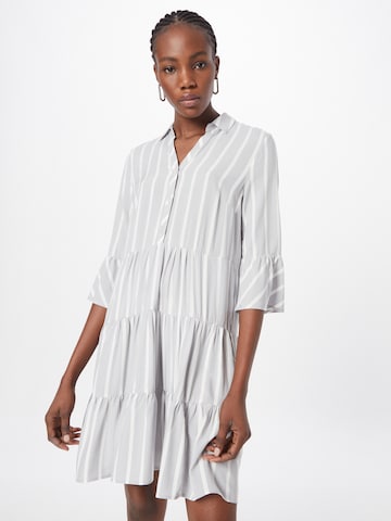 MORE & MORE Shirt Dress in Grey: front