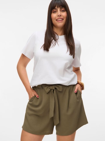 Vero Moda Curve Regular Pleat-front trousers 'VMCalva' in Green
