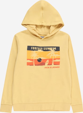 Jack & Jones Junior Sweatshirt in Yellow: front