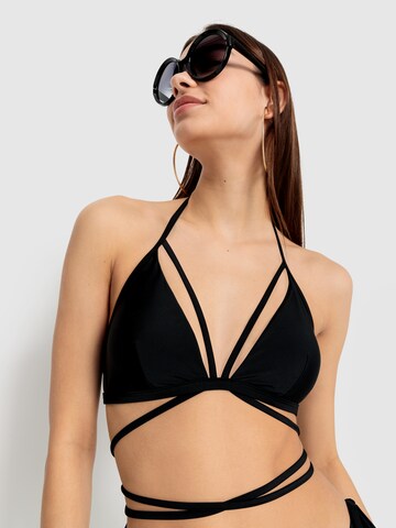 LSCN by LASCANA Triangel Bikinitop 'Gina' in Schwarz