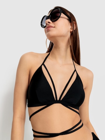 LSCN by LASCANA Triangel Bikinitop 'Gina' in Zwart