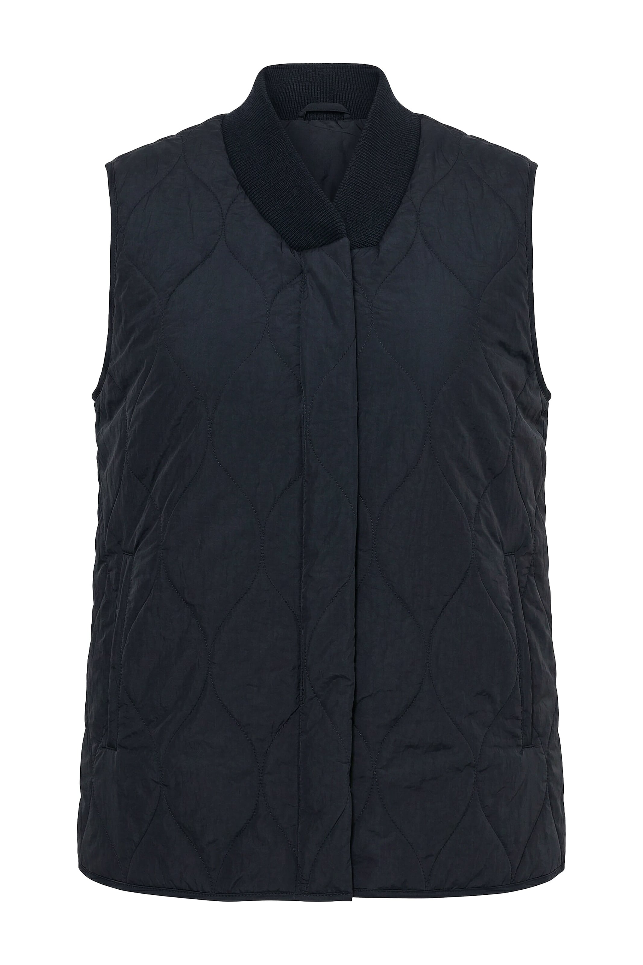 Ulla Popken Vest in Black: front