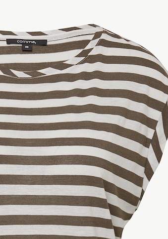 COMMA T-Shirt in Braun