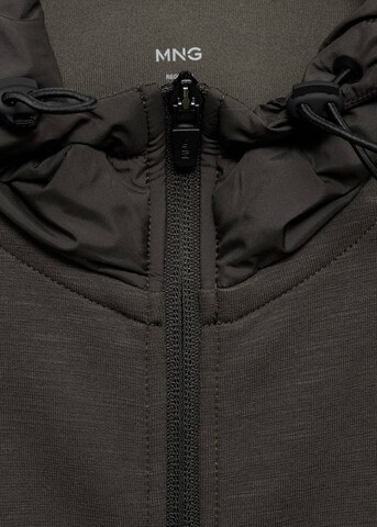 MANGO MAN Zip-Up Hoodie 'Barryh' in Brown