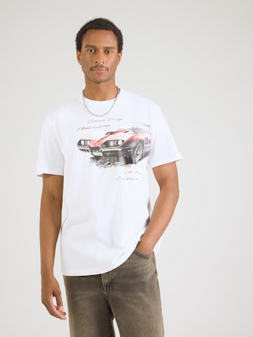 GUESS - Camiseta en blanco: frente