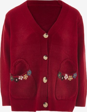 IMMY Knit Cardigan in Red: front