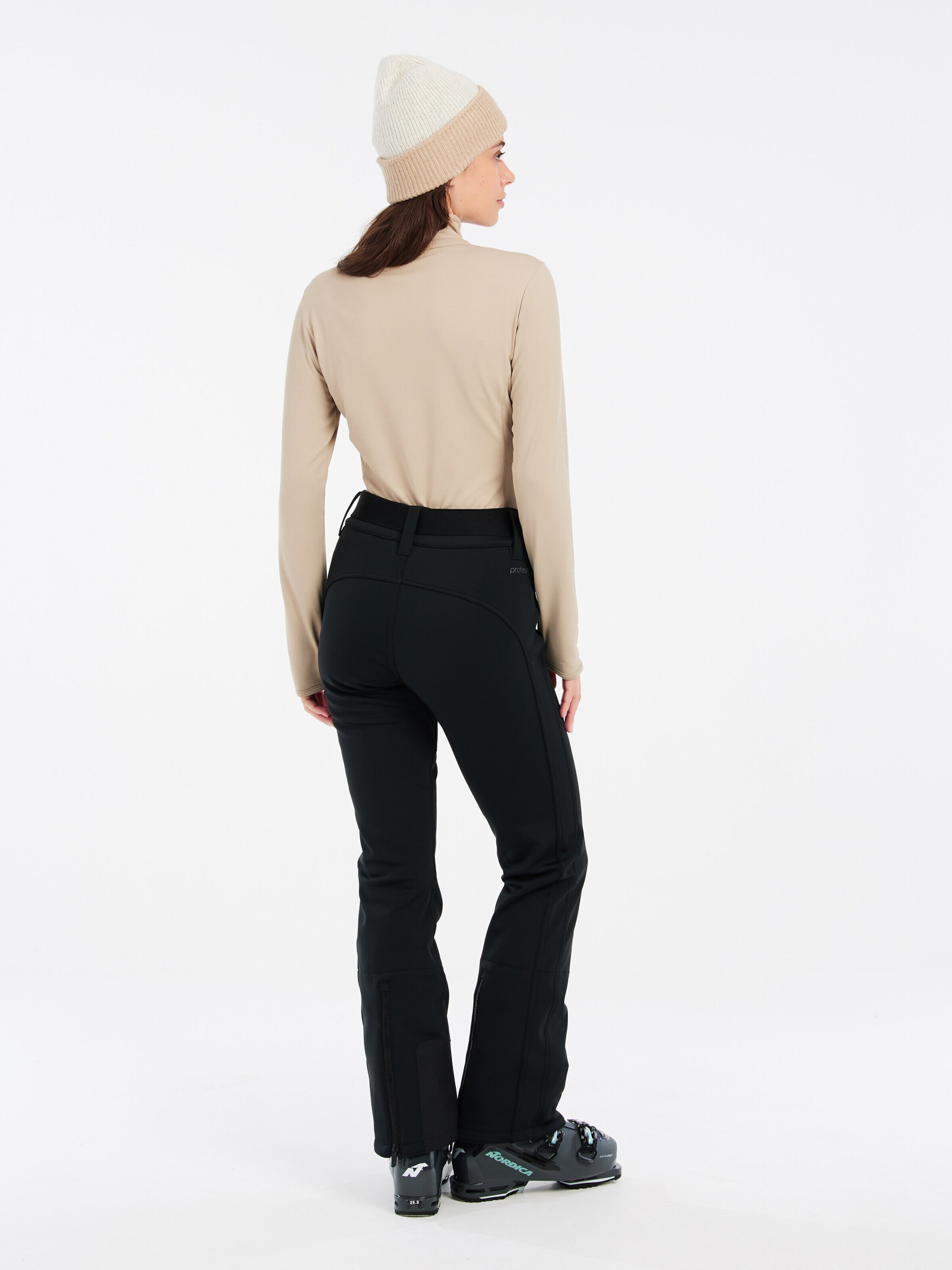 PROTEST Athletic Sweatshirt 'REFABRIZ' in Beige