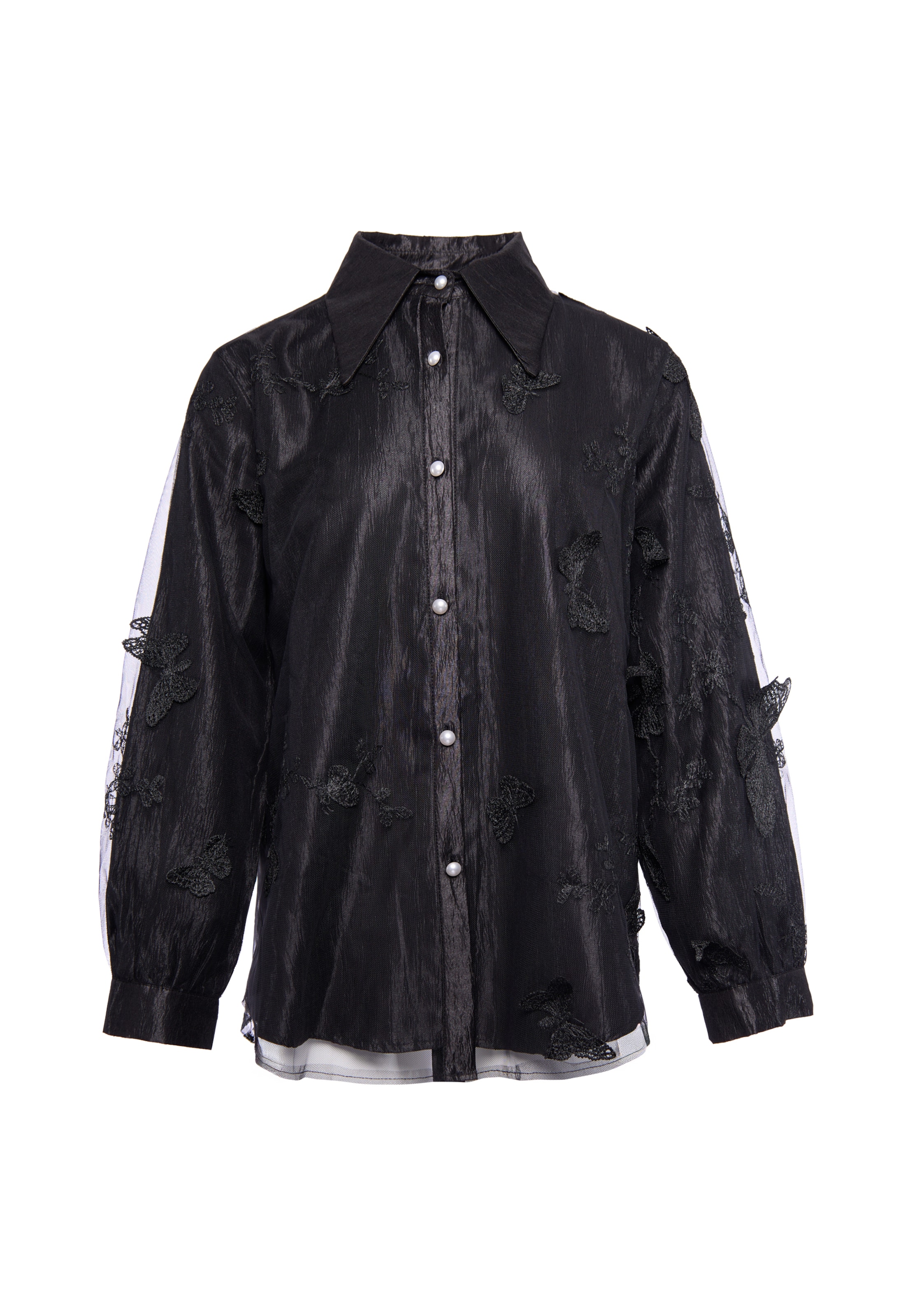 usha WHITE LABEL Blouse in Black: front