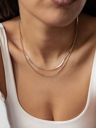 Collana 'Duo Chain' Hey Happiness di colore oro, Visualizzazione prodotti