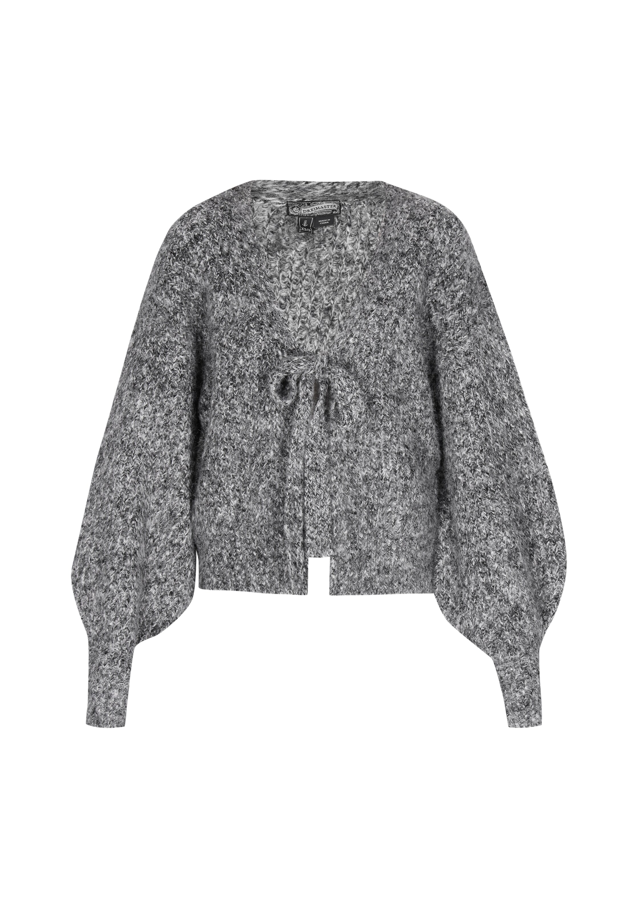 DreiMaster Vintage Kardigán - Sivá: predná strana