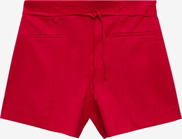 MANGO Normální Kalhoty 'RIO' – červená: přední strana