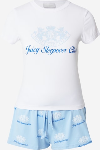 Pantaloni scurți 'SLEEPOVER CLUB' de la Juicy Couture pe albastru: față