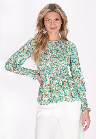 Camicia da donna di usha FESTIVAL in verde: frontale