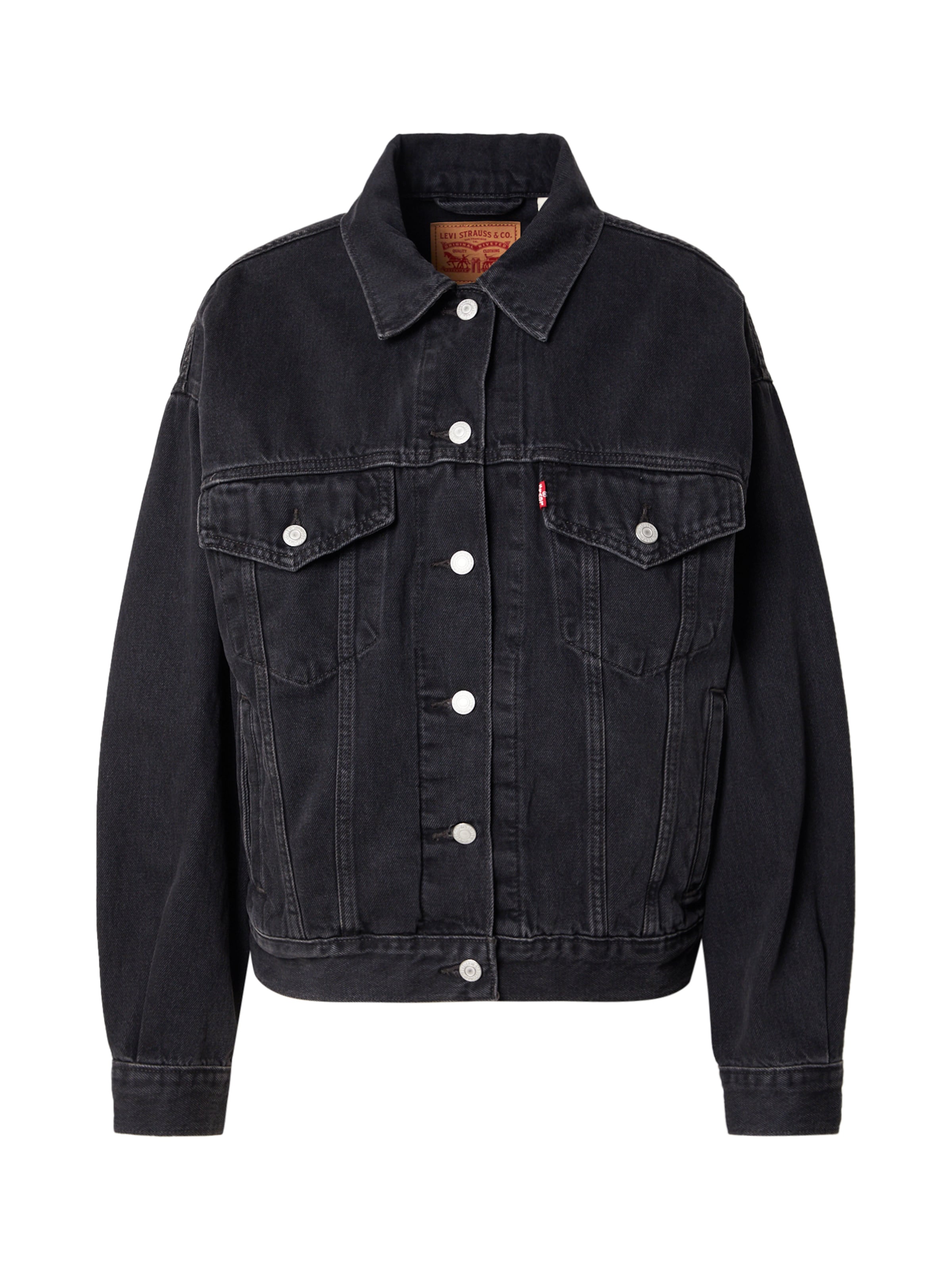 LEVI'S ® Between-season jacket '90's Trucker Jacket' in Black: front