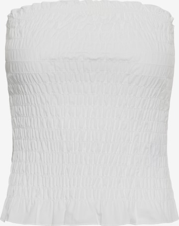 SAINT TROPEZ - Top 'NaciaSZ' em branco: frente