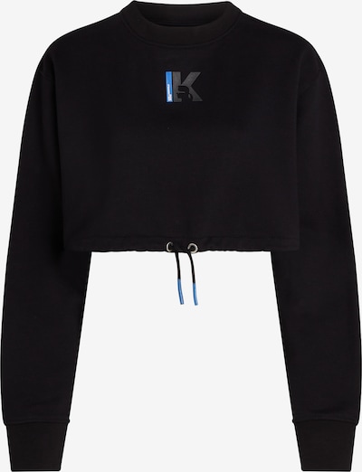 KARL LAGERFELD JEANS Sweater majica u tirkiz / crna / bijela, Pregled proizvoda