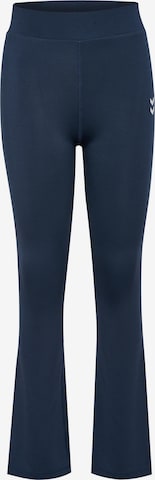 Hummel Flared Sports trousers in Blue: front