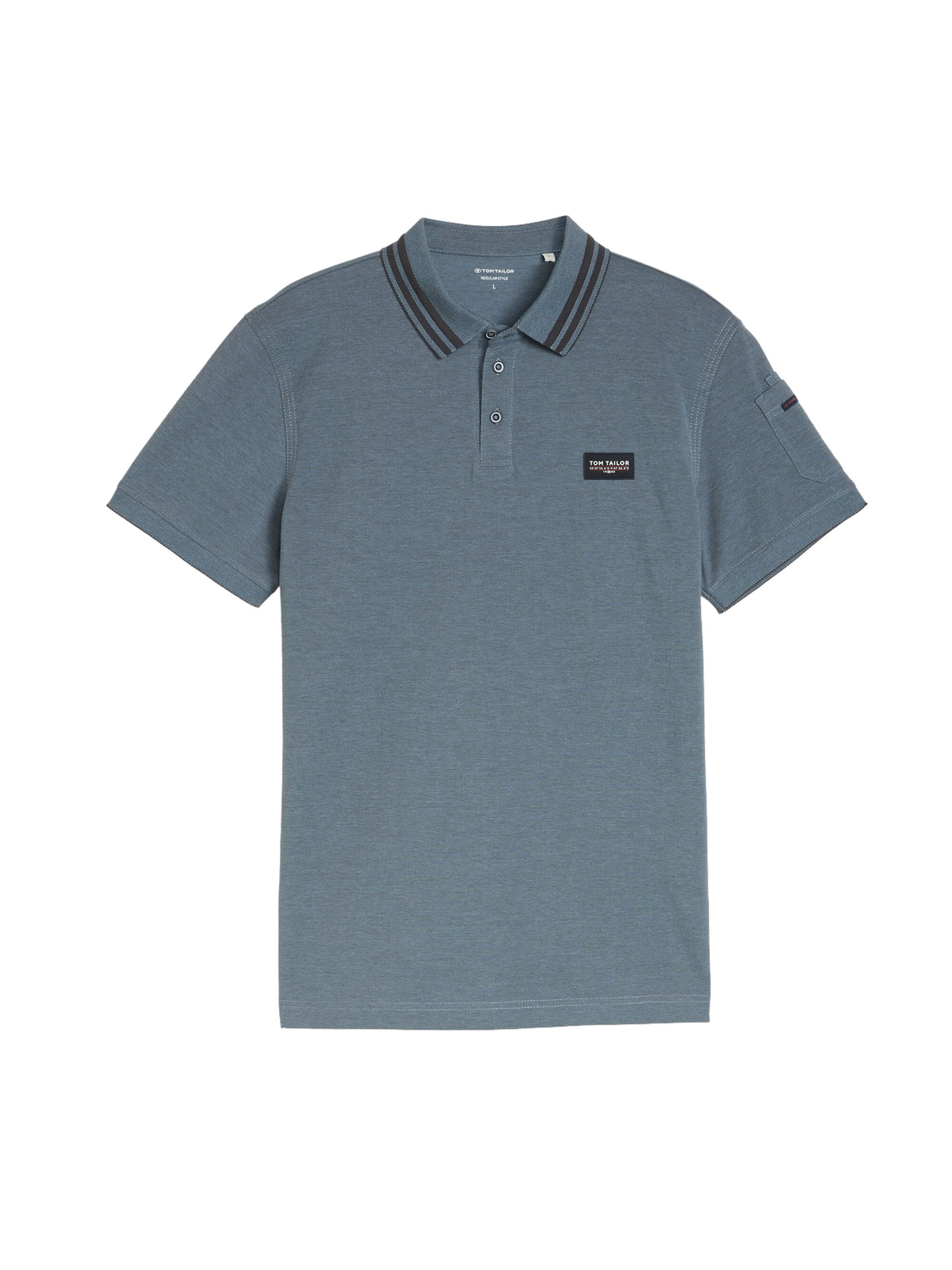 TOM TAILOR Shirt in Blue: front