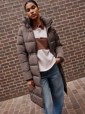 Next Winter coat in Brown: front