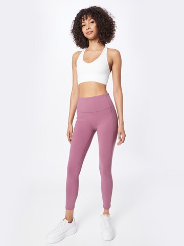 SKECHERS Skinny Sportovní kalhoty – pink