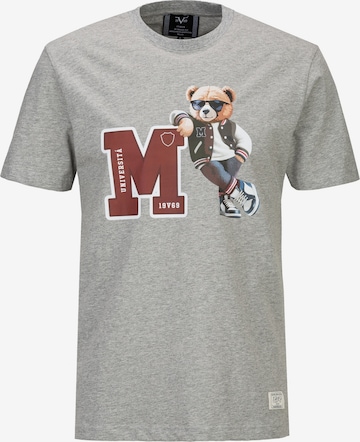 19V69 ITALIA - Camiseta 'Rafael College' en gris: frente