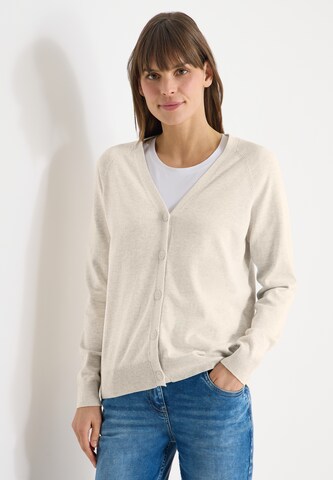 CECIL Knit Cardigan in Beige: front