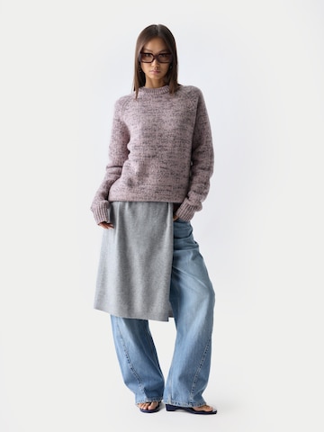 GOBI Cashmere Pullover 'Unisex Mouline Cashmere Sweater'‌‌‌‌‌‌‌‌ in Pink