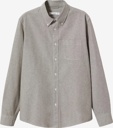MANGO MAN Button Up Shirt in Grey: front