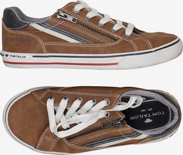 TOM TAILOR Sneaker 35 in Braun: Vorderseite