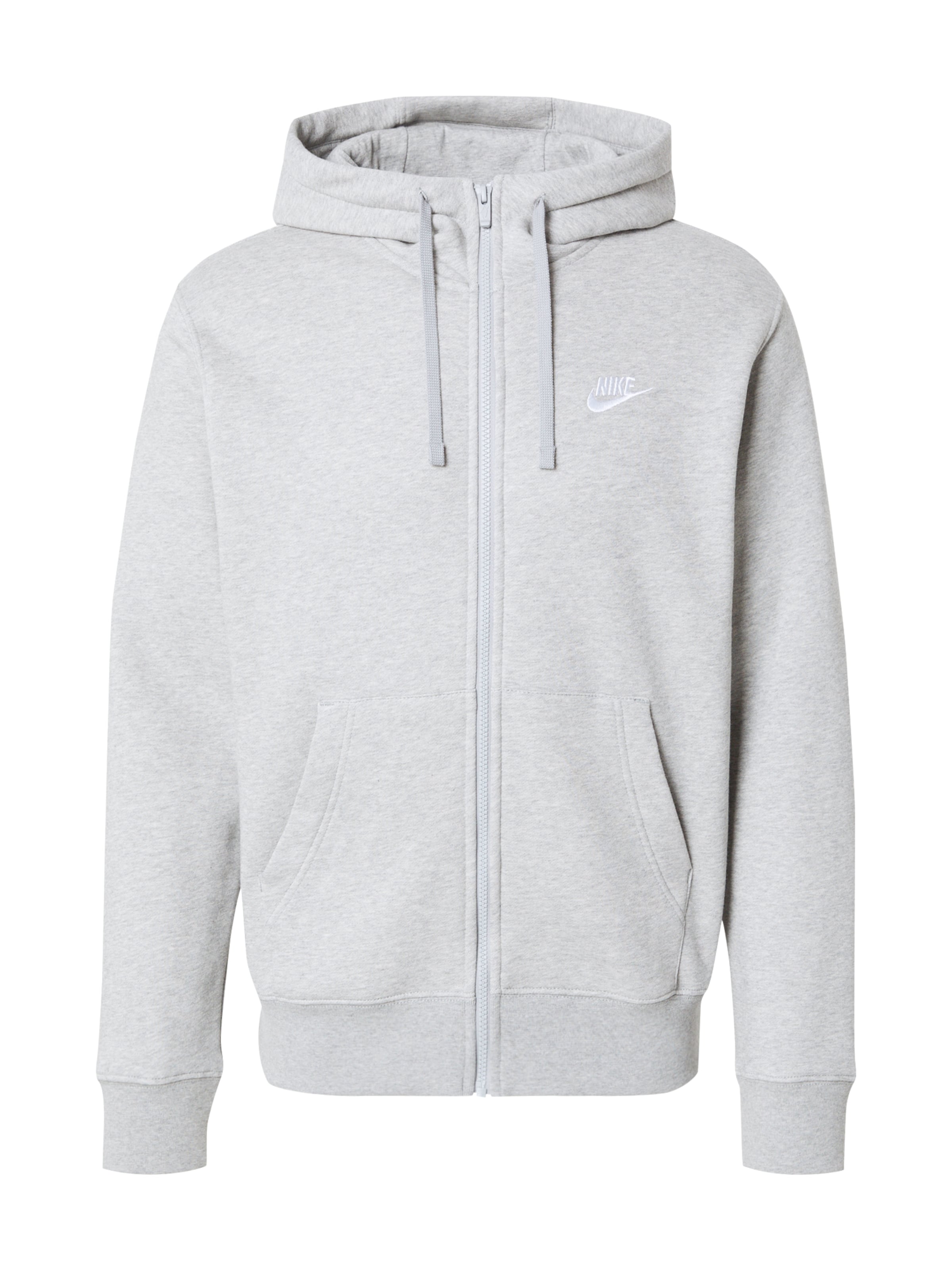 Nike Sportswear Klasický střih Mikina 'Club Fleece' – šedá: přední strana