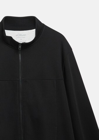 s.Oliver Men Big Sizes Sweat jacket in Black