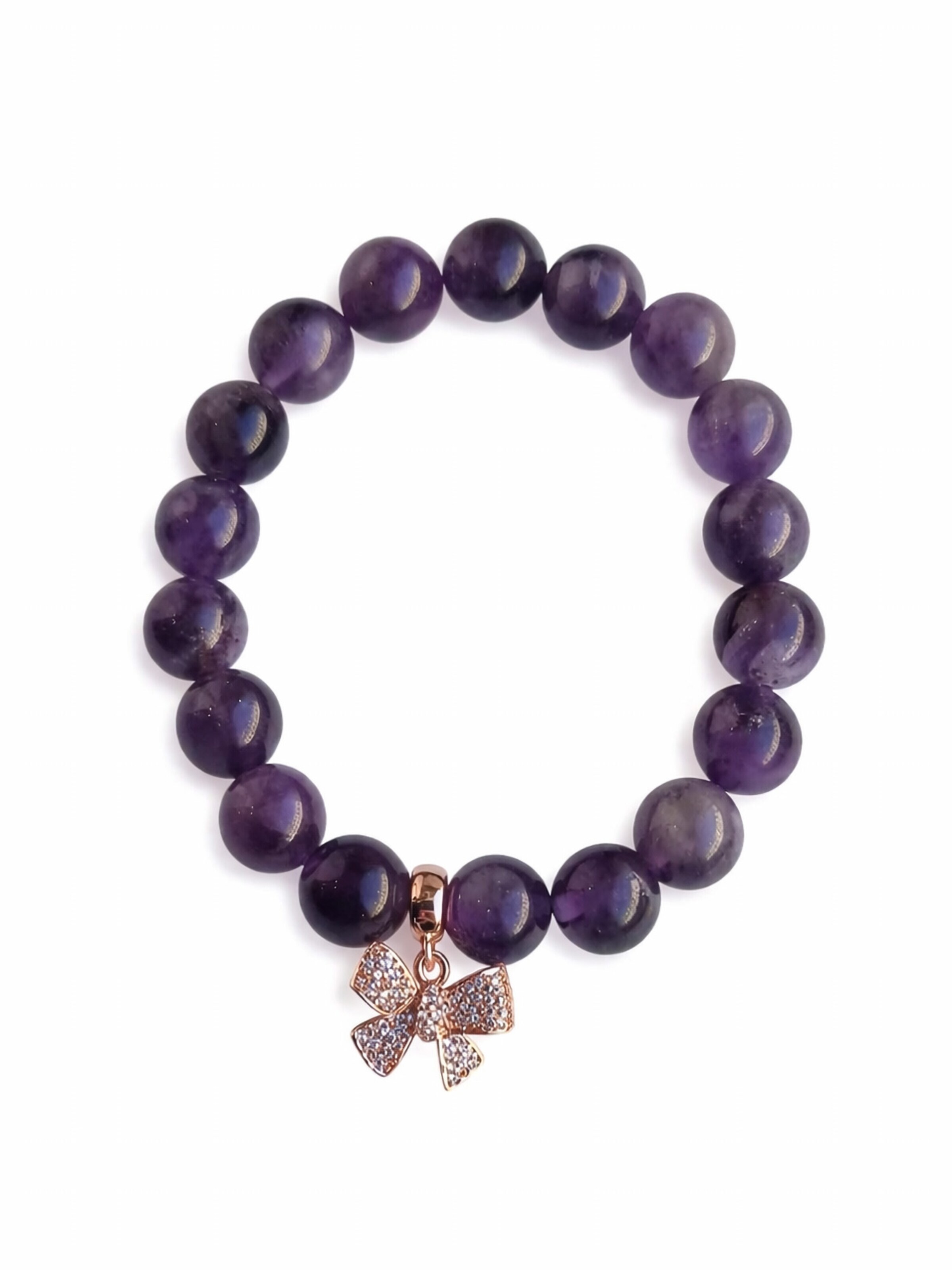 Secret Stones Armband 'Harmony Thread' in Lila: Vorderseite