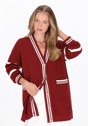 DreiMaster Maritim - Cárdigan en rojo: frente