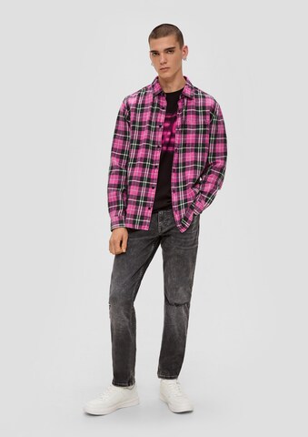 QS Regular Fit Skjorte i rosa