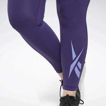 Reebok Skinny Športové nohavice 'Lux' - fialová