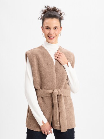 Gilet 'Asofta' OPUS en marron : devant