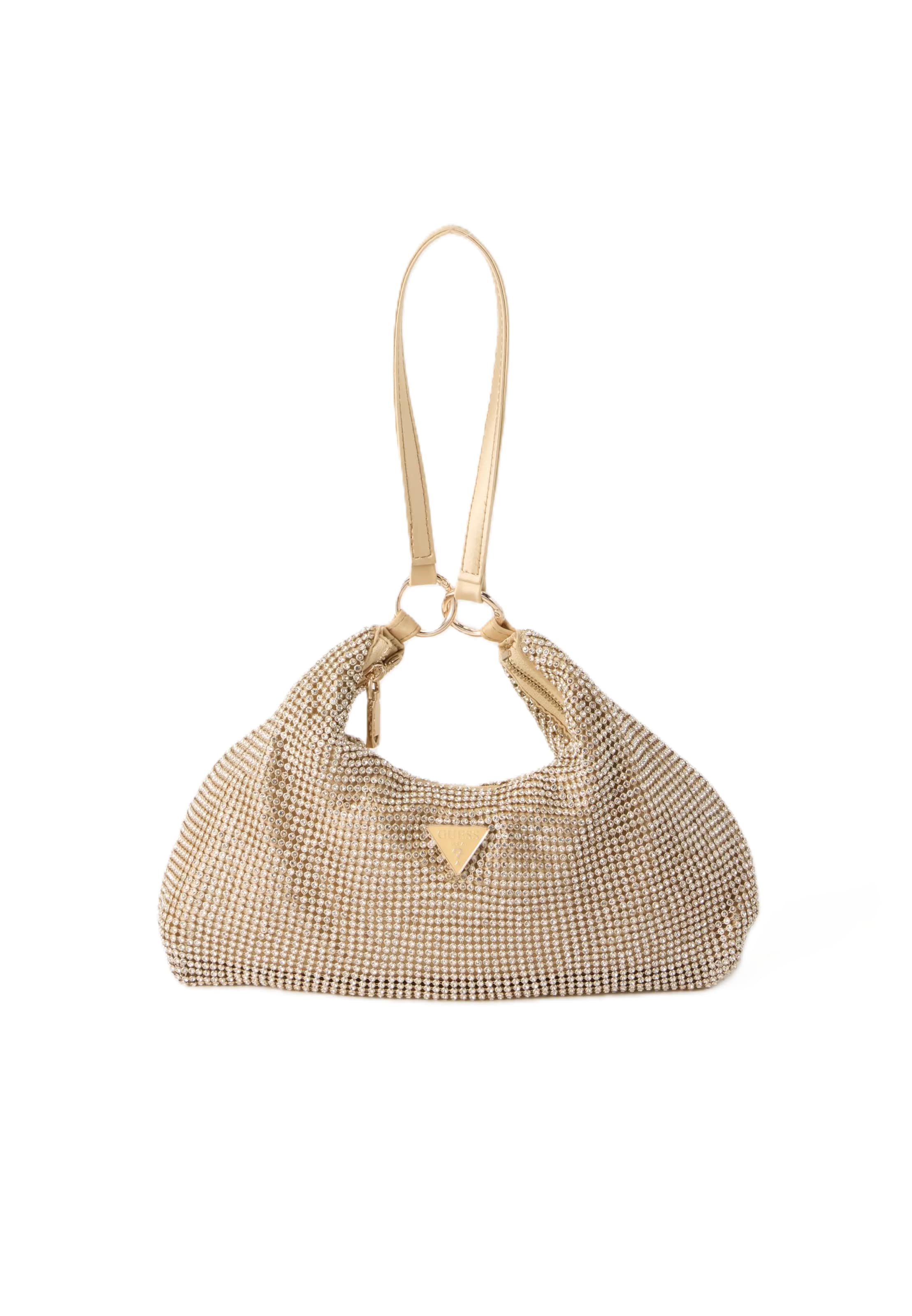 Geantă de umăr de la GUESS pe auriu: față