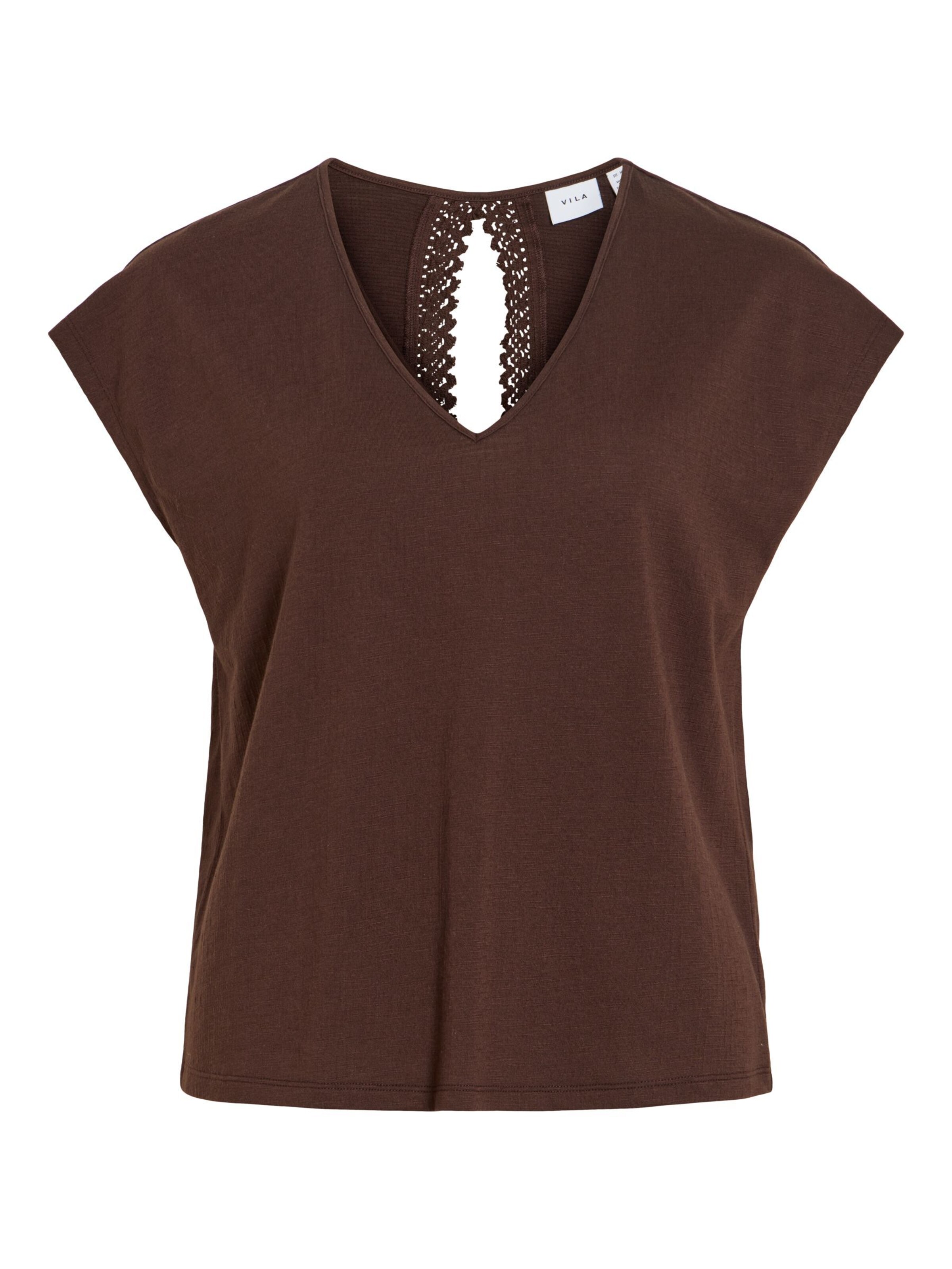 T-shirt 'VISyma' VILA en marron : devant