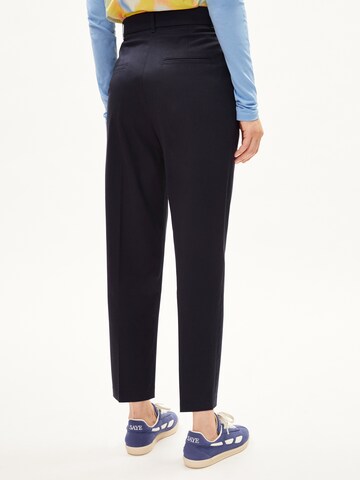 ARMEDANGELS Regular Pleat-Front Pants 'WARMAAR' in Blue